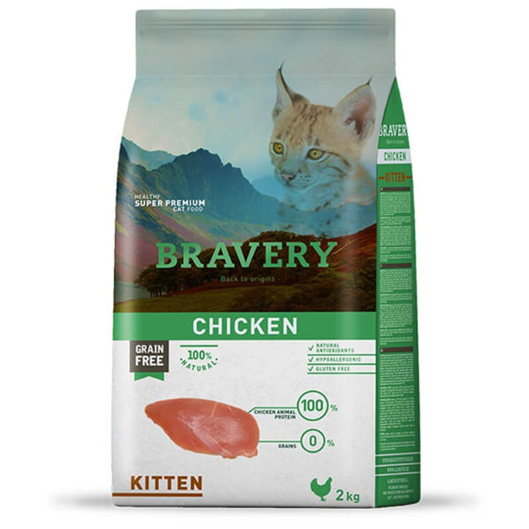 Bravery Gato Kitten Chicken 2 KG 1