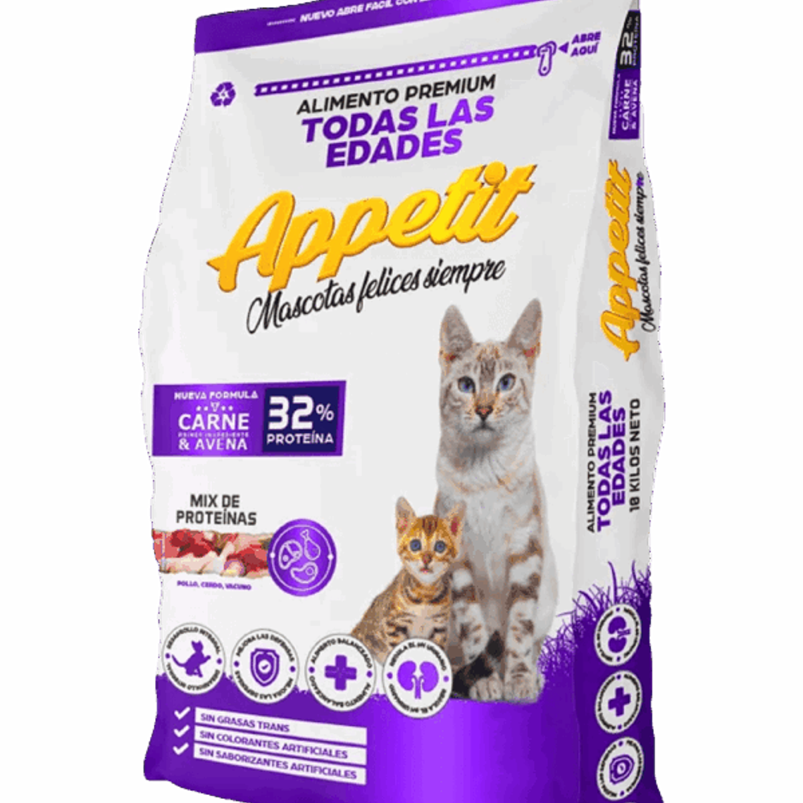 Alimento Gato Appetit Gato Adulto 3 KG 1