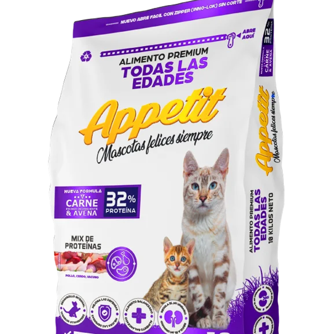 Alimento Gato Appetit Gato Adulto 10 KG 1