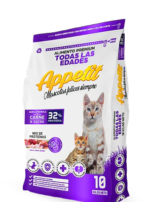 Alimento Gato Appetit Gato Adulto 10 KG