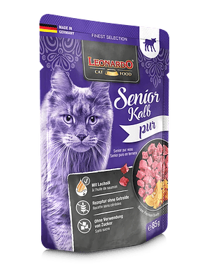 Sachet Leonardo Gato Senior Ternera 85 Gr