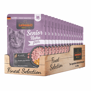 Caja Sachet Leonardo Gato Senior Ave 85 Gr 16 Unidades