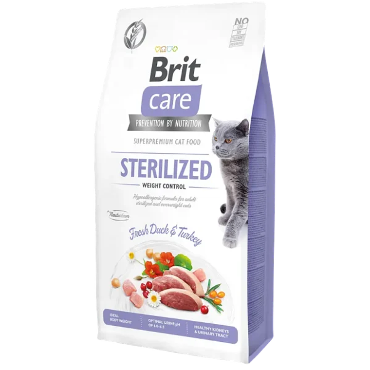 Brit Care Cat Grain Free Sterilized Weight Control 7 KG 1