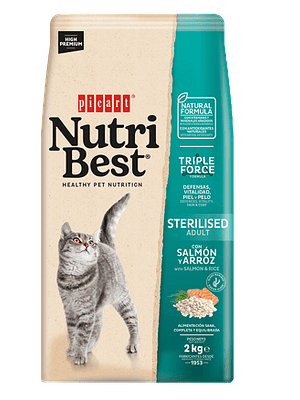 Nutribest Cat Adult Sterilised Salmon & Rice 2 KG