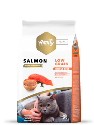 Amity Low Grain Salmon Gato Adulto 7 KG