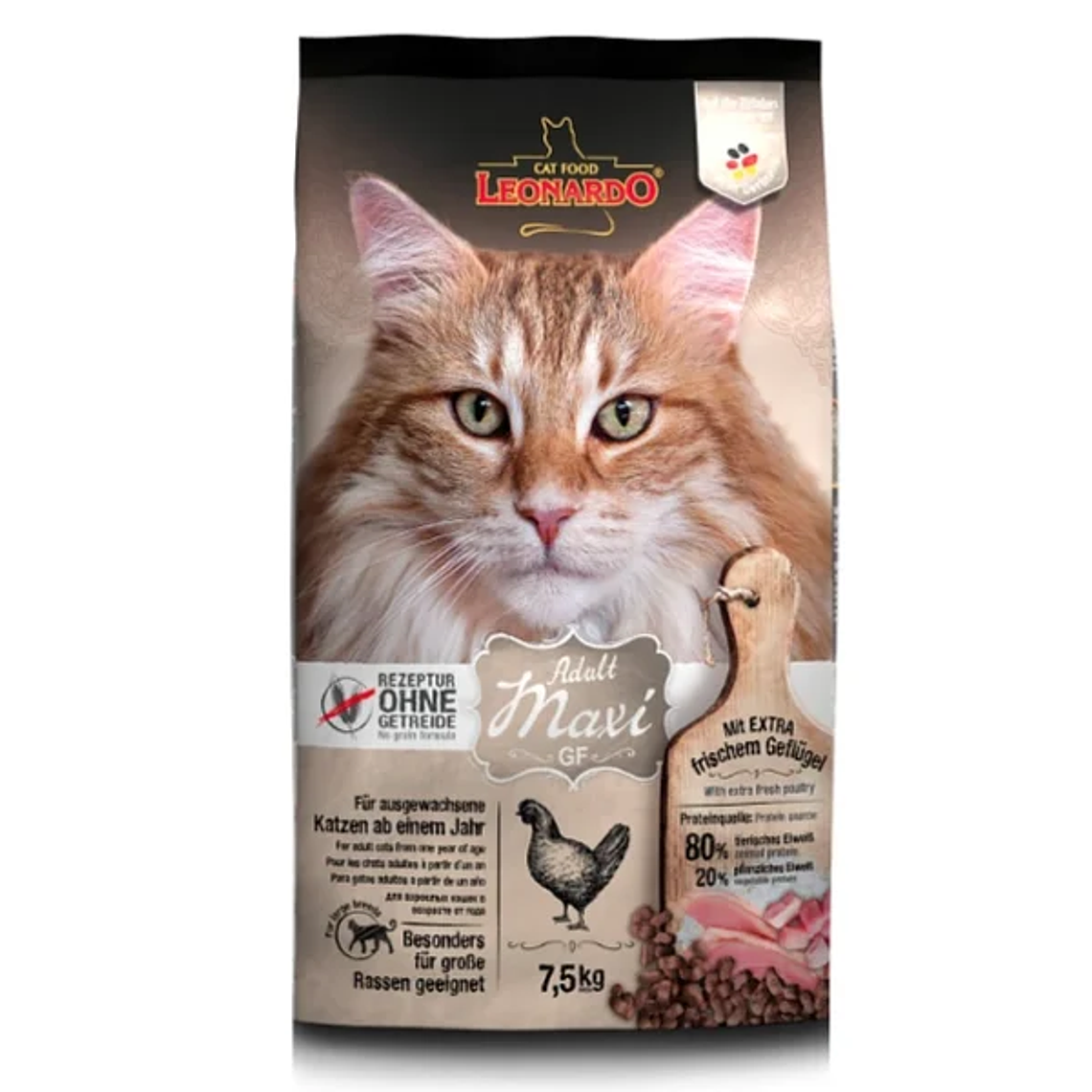 Leonardo Gato Adulto Grain Free Maxi 7.5 KG 1