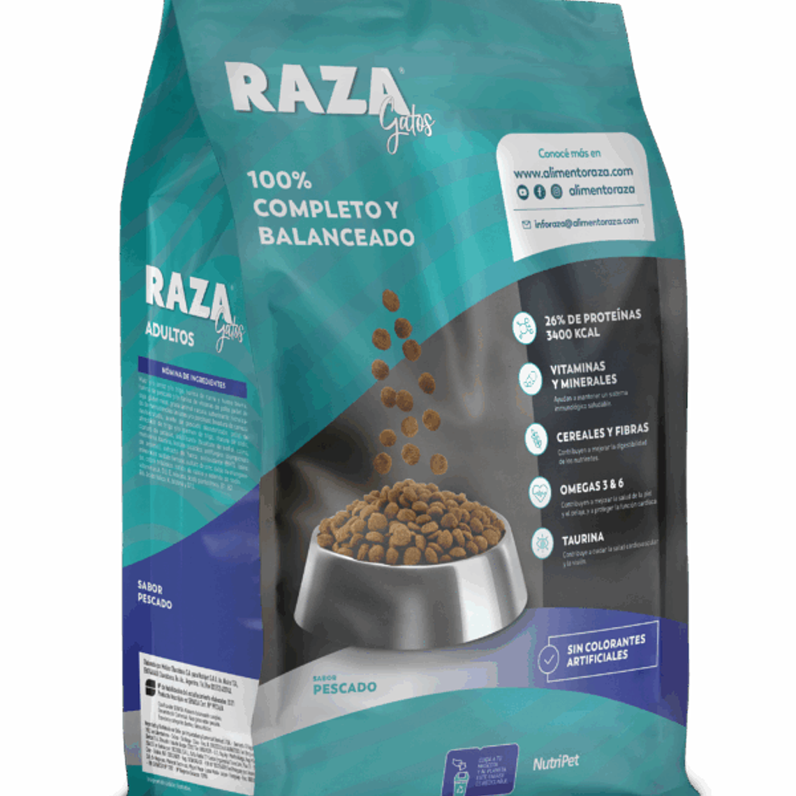 Raza Gato Pescado 3 KG – Rico en Omega 3 1