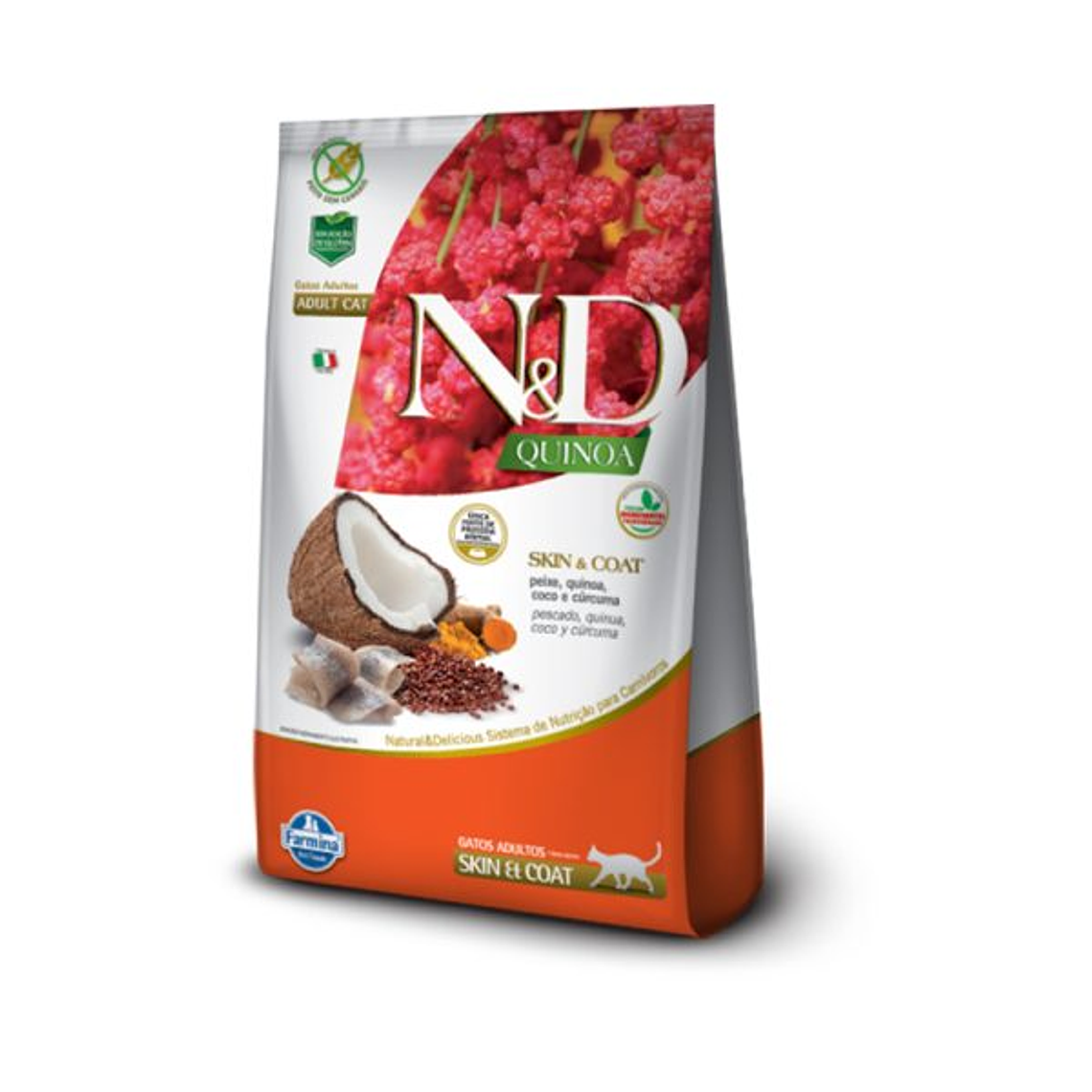 N&D Quinoa Feline Skin Coat Peixe 1.5 KG 1
