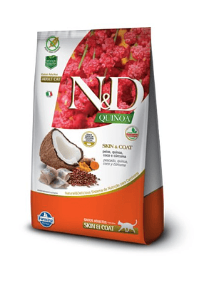 N&D Quinoa Feline Skin Coat Peixe 1.5 KG