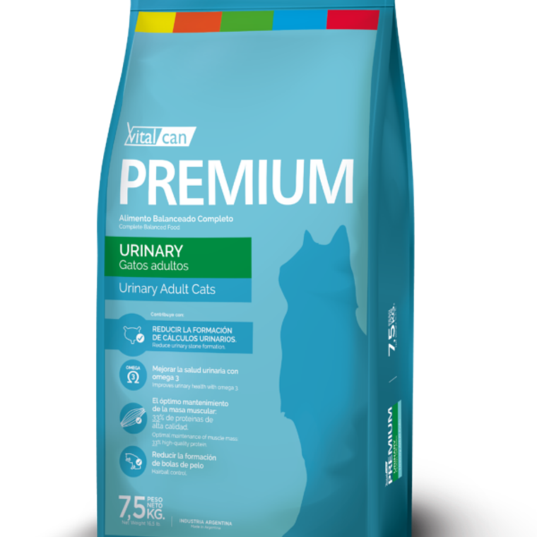 Vitalcan Premium Gato Urinary 7.5 KG 1