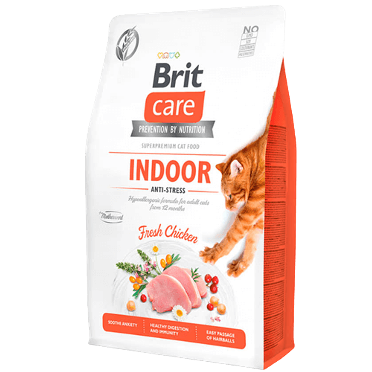 Brit Care Cat Grain Free Indoor Stress 2 KG 1