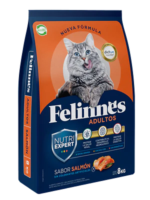 Alimento Felinnes Premium Gato Adulto Salmón 8 KG
