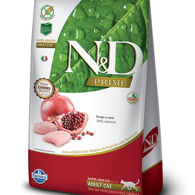 N&D Prime Felino Adulto Frango 7.5kg 1