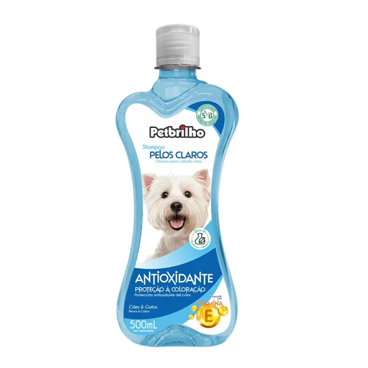 Shampoo Pelos Claros Petbrilho 500 ml – Marben Pets 1