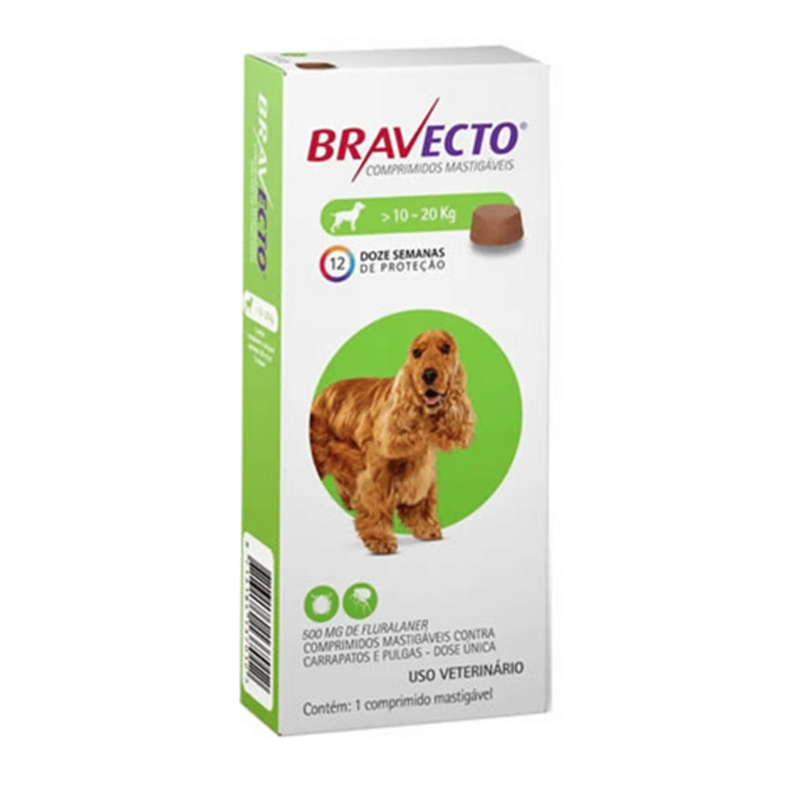 Bravecto Perro 10 – 20 Kilos 1 Comprimido 1