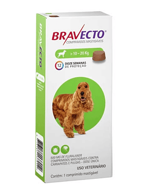Bravecto Perro 10 – 20 Kilos 1 Comprimido