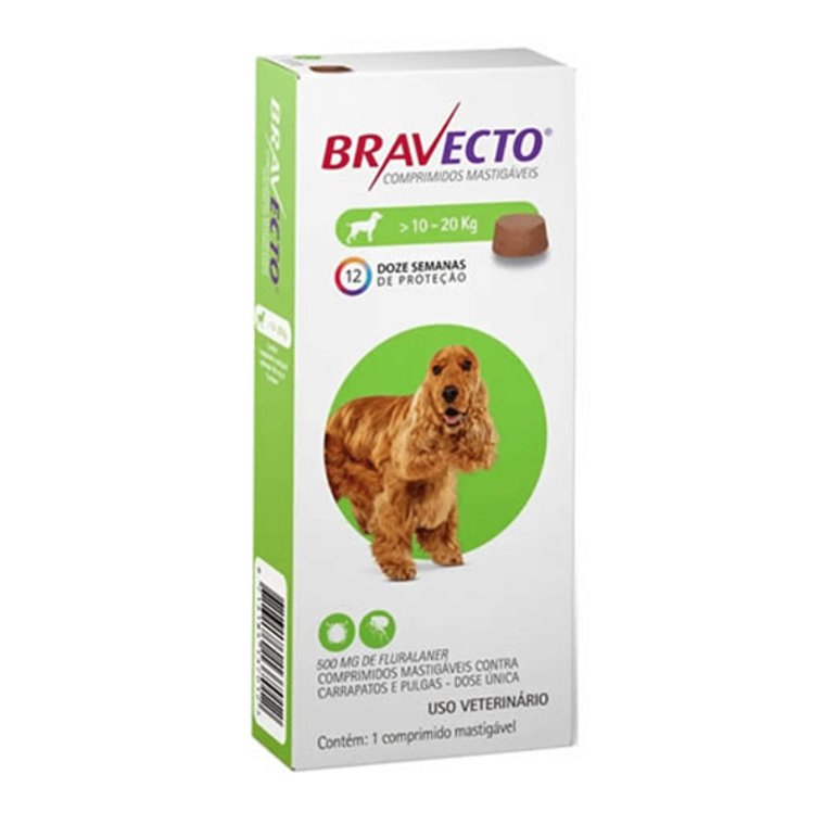 Bravecto Perro 10 – 20 Kilos 1 Comprimido 1