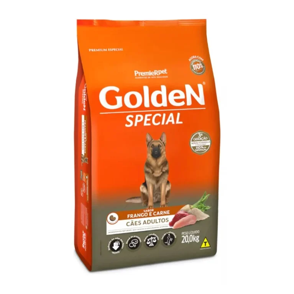 Alimento Golden Dog Adulto Pollo Carne 20 KG 1
