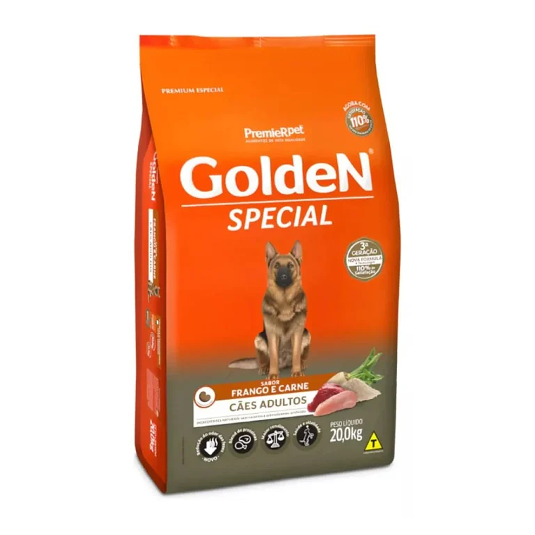 Alimento Golden Dog Adulto Pollo Carne 20 KG 1