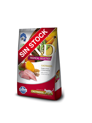 N&D Tropical Gato Adulto Castrado Frango 7.5 KG