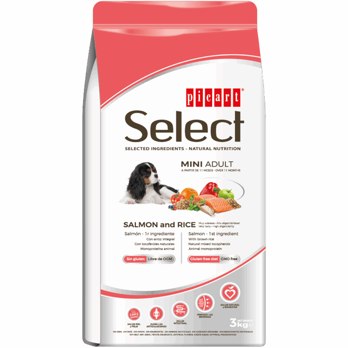 Picart Select Dog Mini Adult Salmon & Rice 3 KG 1