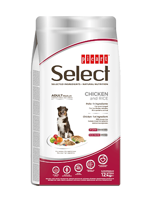 Picart Select Dog Adult Medium Chicken & Rice 12 KG
