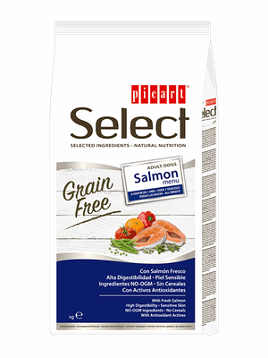 Picart Select Dog Grain Free Salmon Menú 10 KG