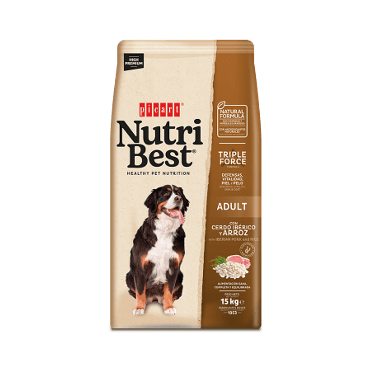 Nutribest Dog Iberian Pork & Rice 15 KG 1