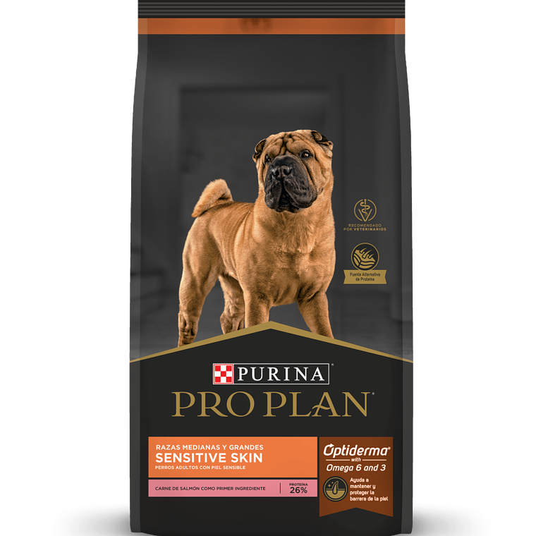 Pro Plan Dog Sensitive Skin Raza Mediana Grande Salmon 12 KG 1