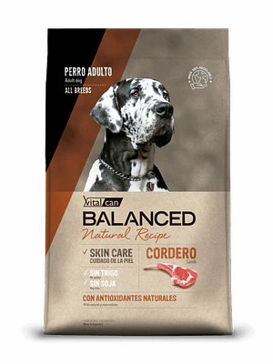 Vitalcan Balanced Natural Recipe Perro Cordero 3 KG