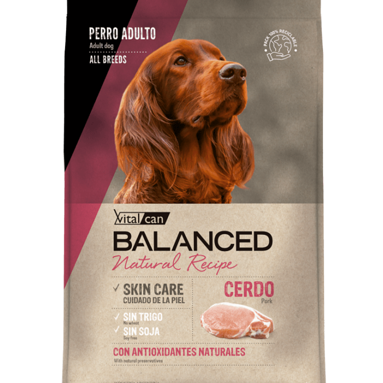 Vitalcan Balanced Natural Recipe Perro Cerdo 3 KG 1