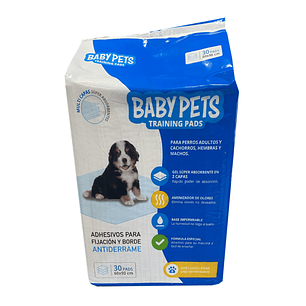 Sabanillas de Entrenamiento Baby Pets Training Pads 30 Unidades 90x60cm