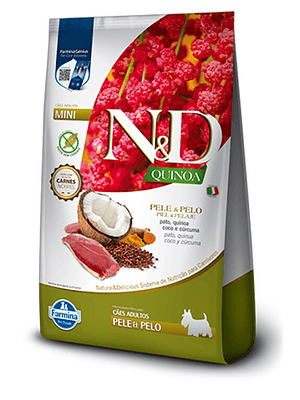 N&D Quinoa Canine Skin Coat Pato 2.5 KG