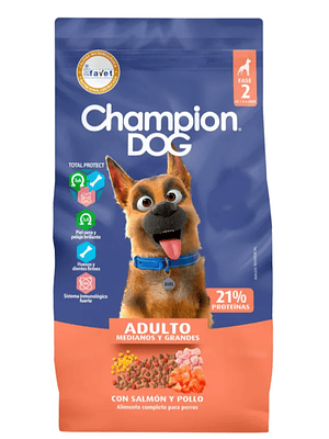 Champion Dog Adulto Salmon Pollo 18 KG