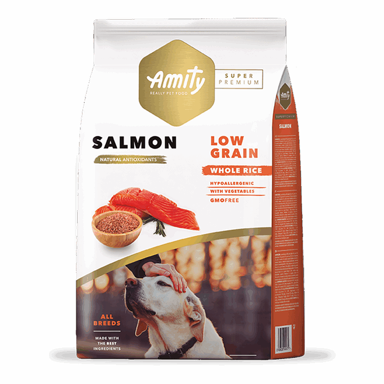 Amity Super Premium Low Grain Salmon Adulto 14 KG 1