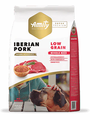 Amity Super Premium Low Grain Iberian Pork Adulto 14 KG