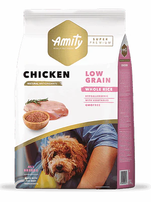 Amity Super Premium Low Grain Chicken Adulto 14 KG