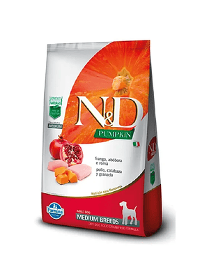 N&D Pumpkin Canino Medium Adulto Frango 10 KG