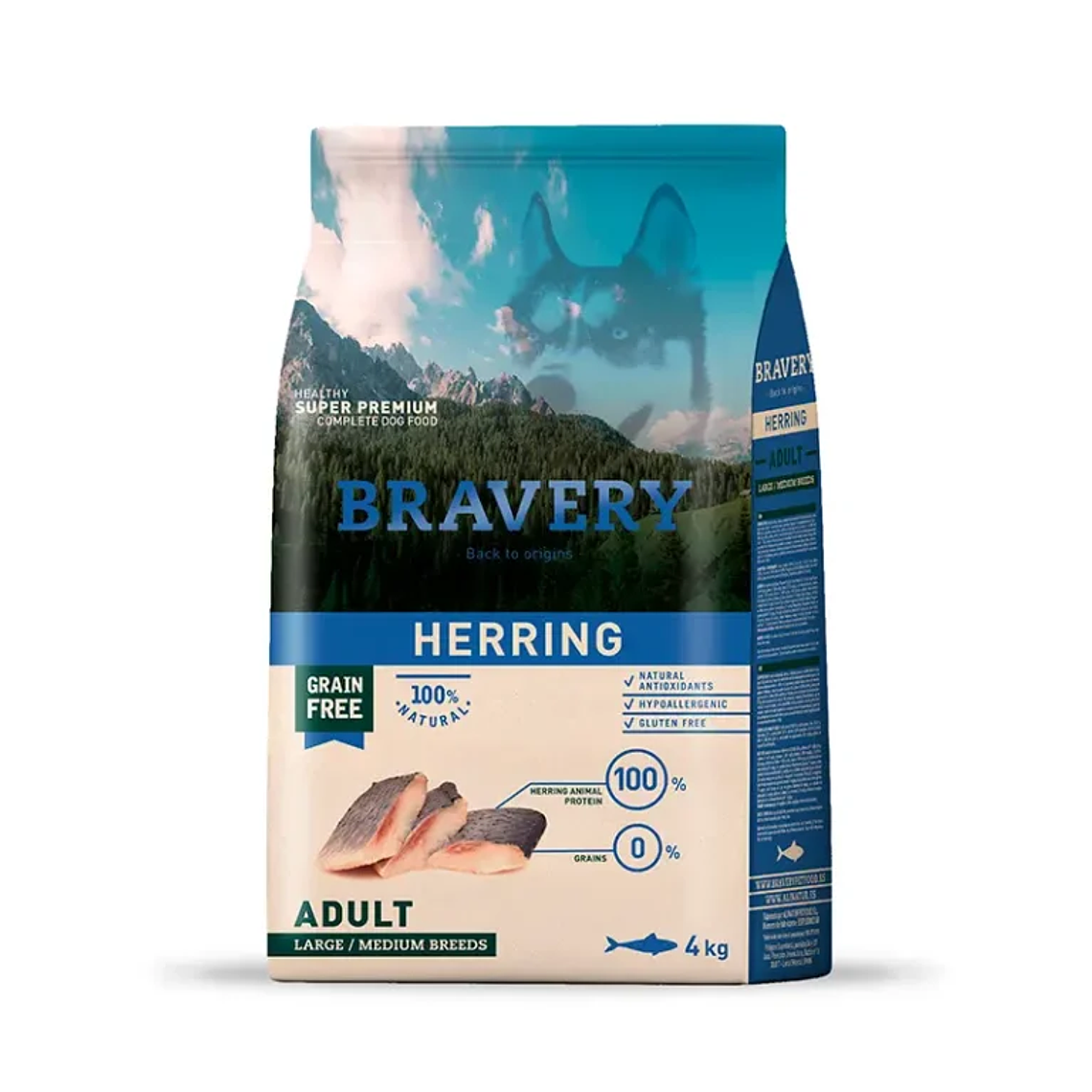 Bravery Herring Adult Large Medium Breeds 4 KG 1