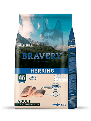 Bravery Herring Adult Large Medium Breeds 4 KG