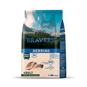 Bravery Herring Adult Large Medium Breeds 4 KG