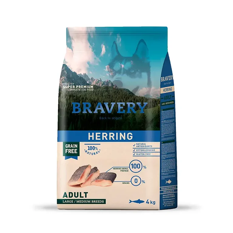 Bravery Herring Adult Large Medium Breeds 4 KG 1