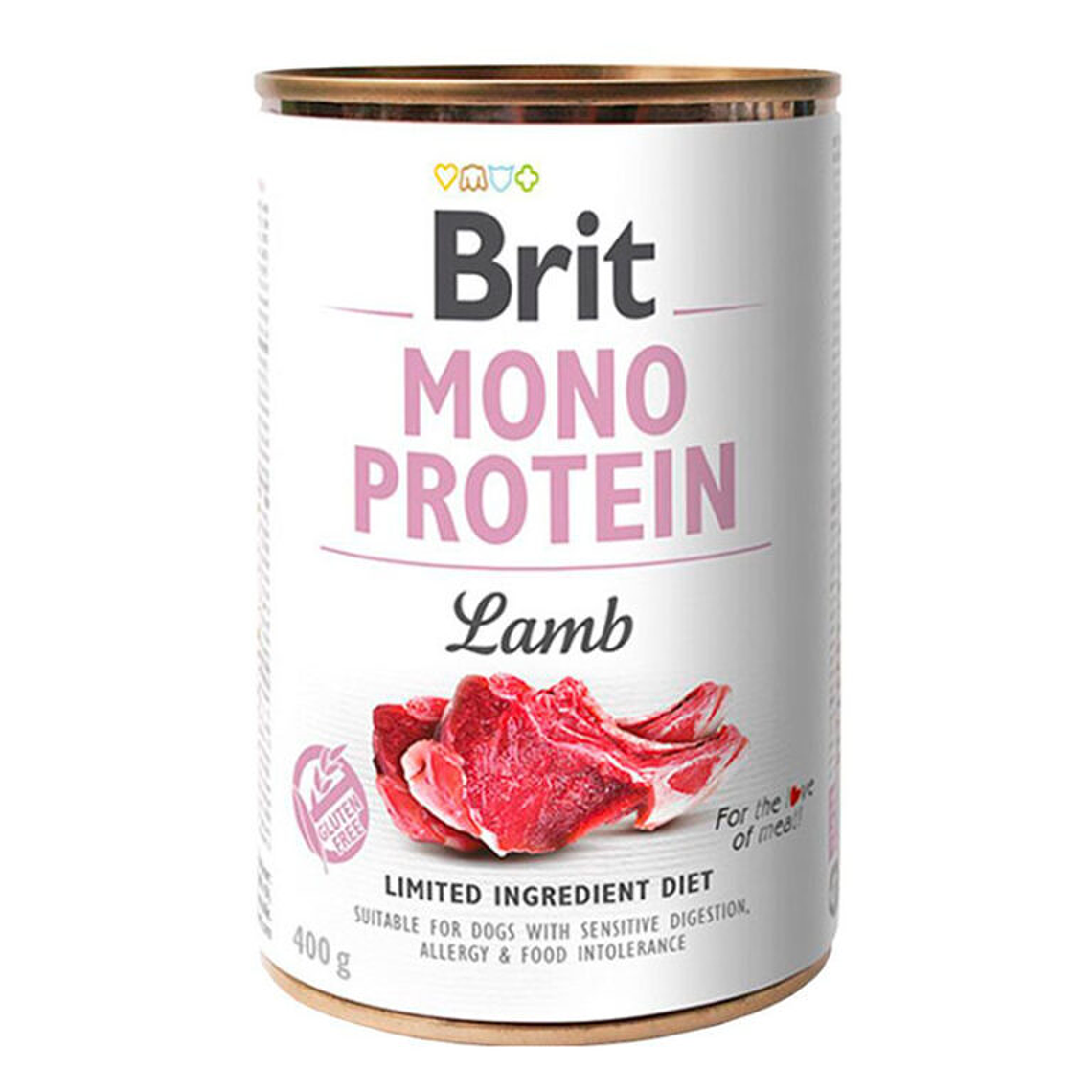 Lata Brit Care Mono Protein Lamb Cordero 400 GR 1