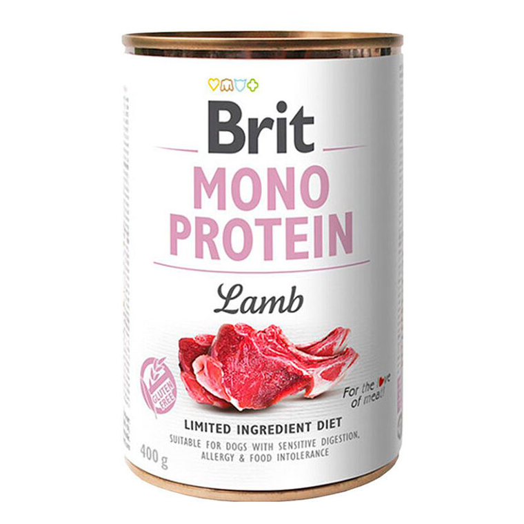Lata Brit Care Mono Protein Lamb Cordero 400 GR 1