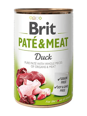 Lata Brit Care Pate & Meat Duck 400 GR
