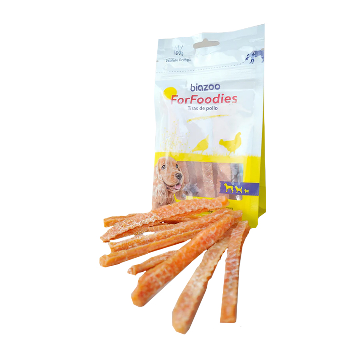 Biazoo Perro Tiras de Pollo 100gr 1