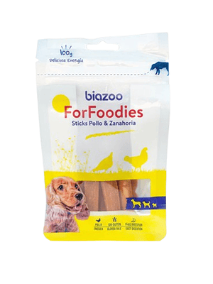 Biazoo Perro Sticks de Pollo Zanahoria 100gr