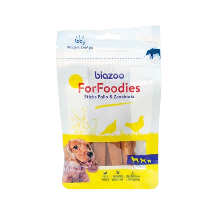 Biazoo Perro Sticks de Pollo Zanahoria 100gr 1