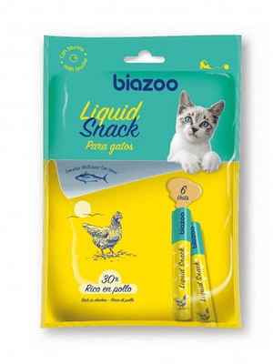 Biazoo Gato Liquid Snack Pollo con Atun 6 x 15gr