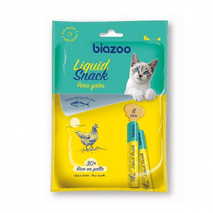 Biazoo Gato Liquid Snack Pollo con Atun 6 x 15gr